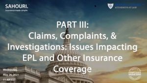 Government Contract Issues Impacting EPL and Other Insurance Coverage