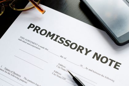 Caution When Signing Promissory Note – It Could Result in Personal Liability
